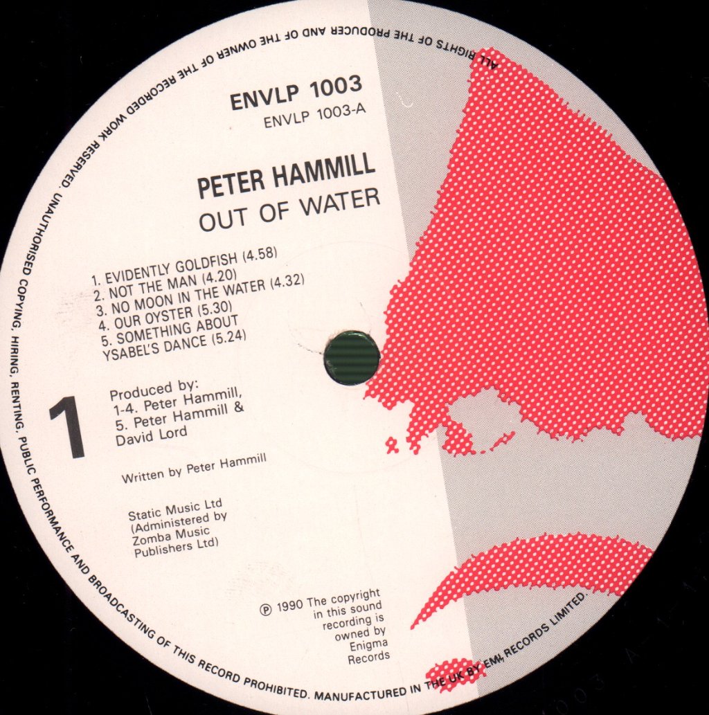 Peter Hammill - Out Of Water - Lp