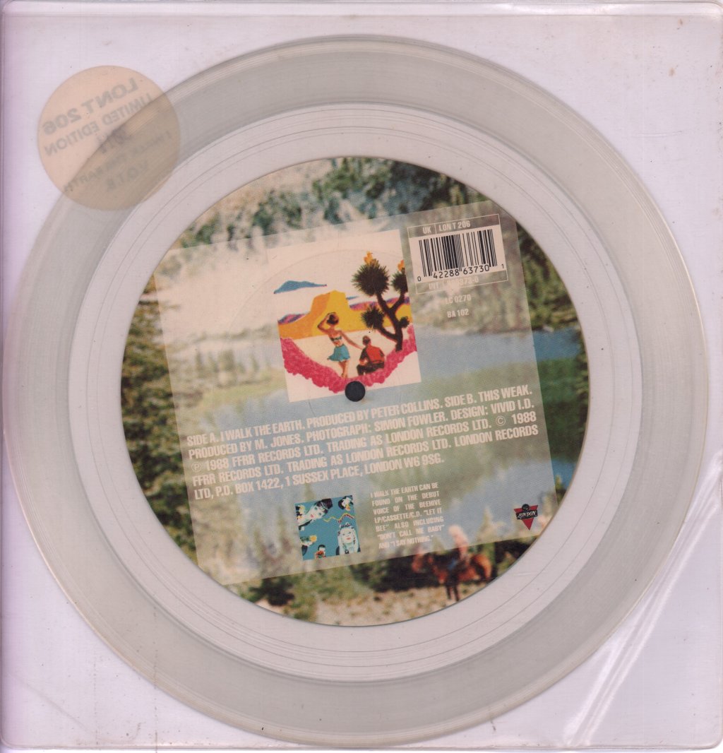 Voice Of The Beehive - I Walk The Earth - 10 Inch