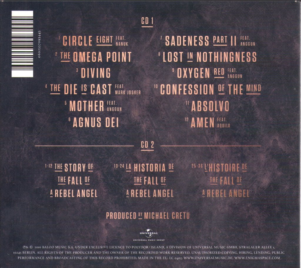 Enigma - Fall Of A Rebel Angel - Cd Set