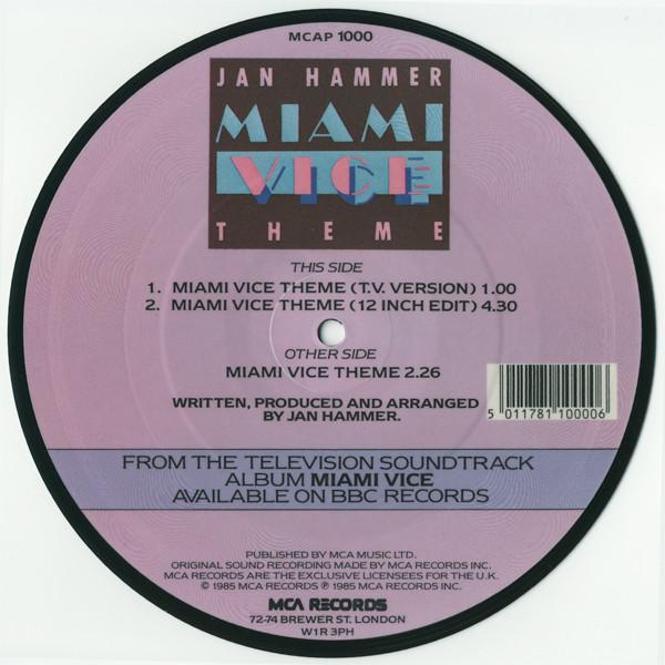 Jan Hammer - Miami Vice Theme - 7 Inch