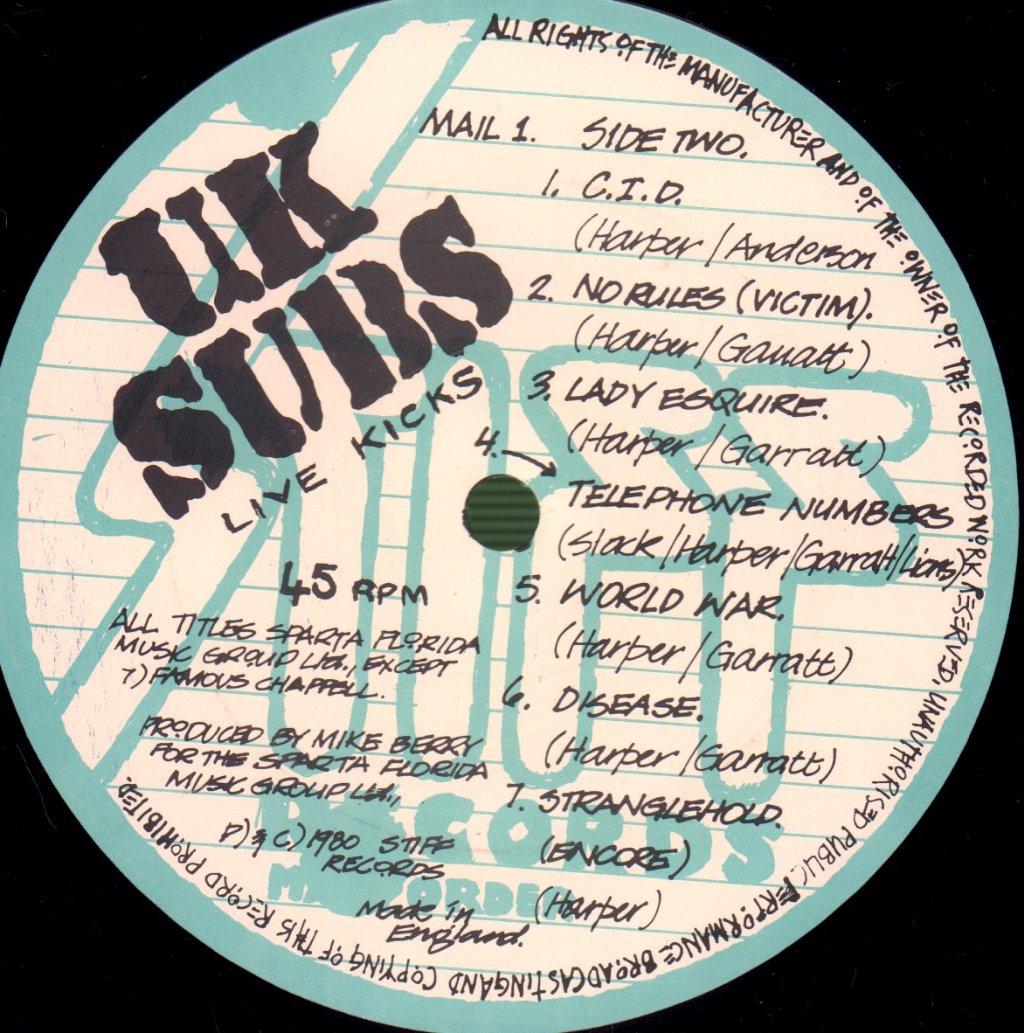 UK Subs - Live Kicks - Lp