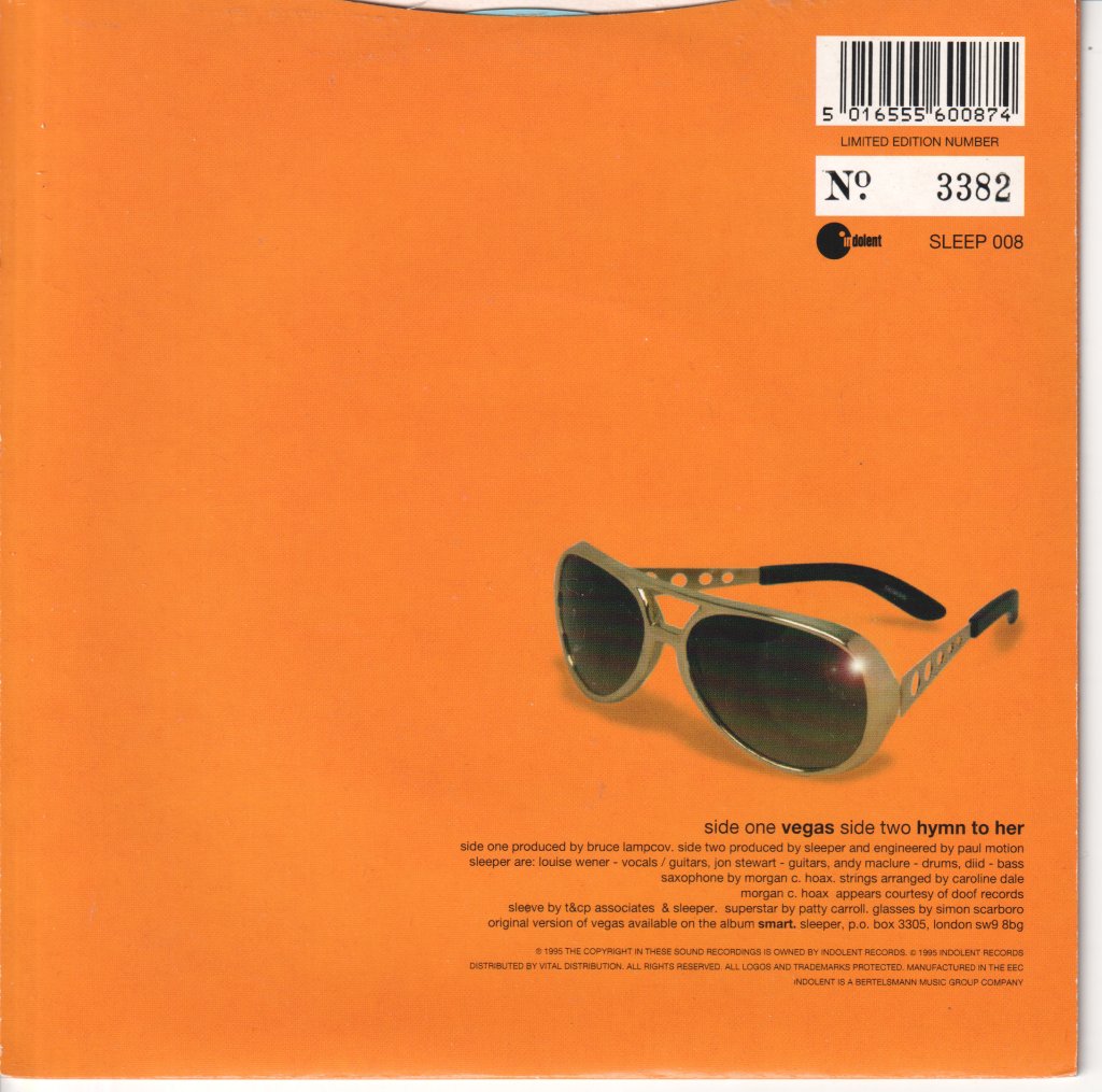 Sleeper (Indie Band) - Vegas - 7 Inch