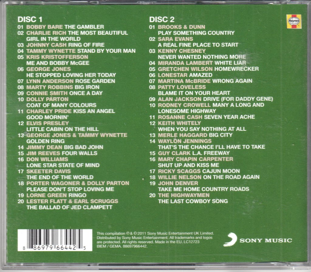 Various Artists - Haynes Country - Ultimate Guide To Country - Double Cd