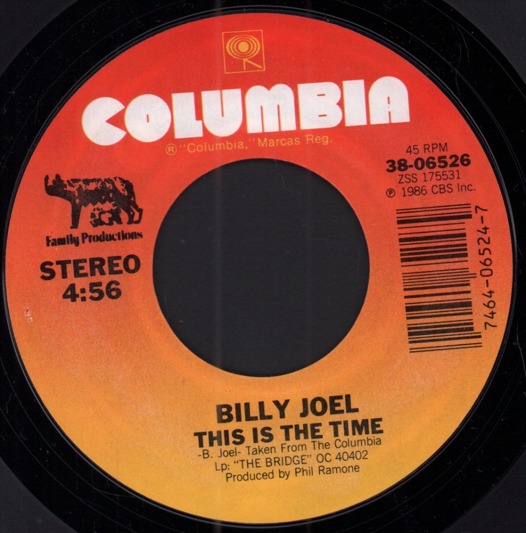 Billy Joel - This Is The Time - 7 Inch