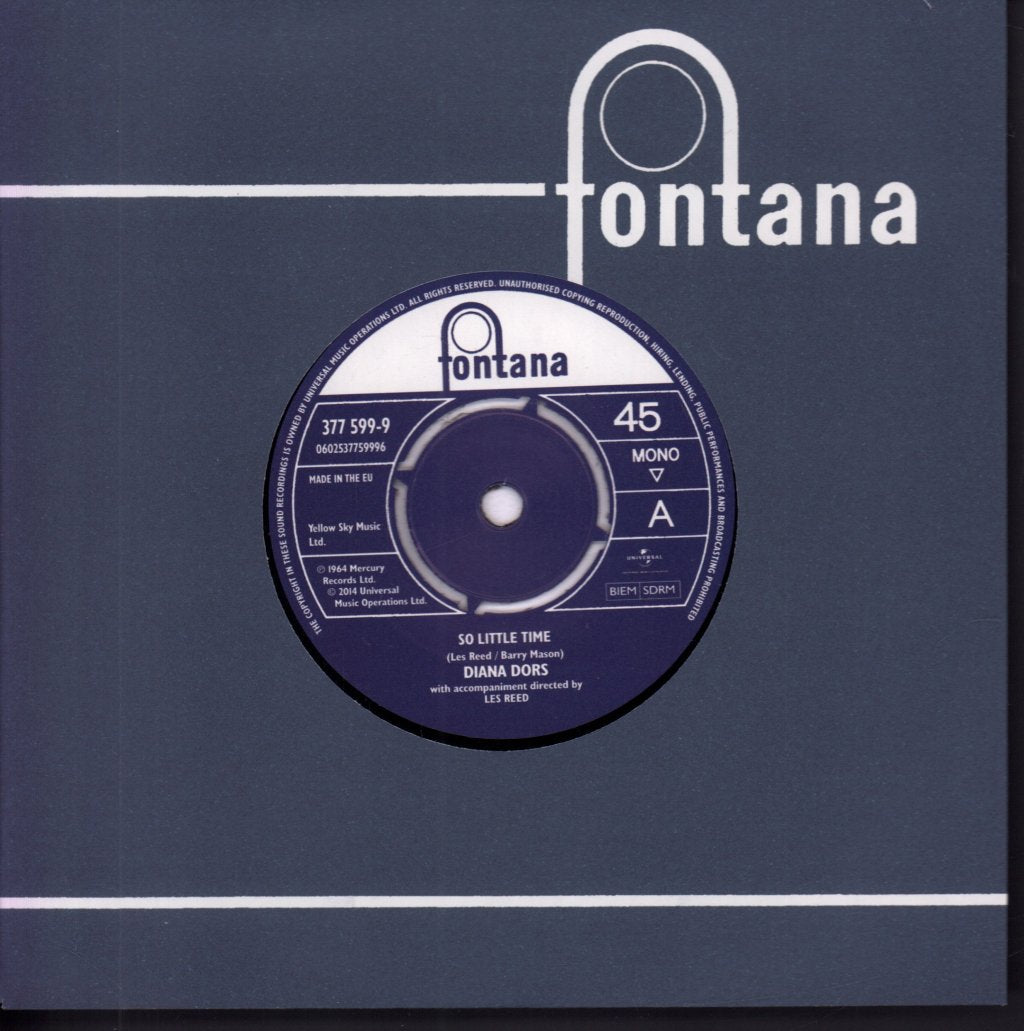 Diana Dors - So Little Time - 7 Inch