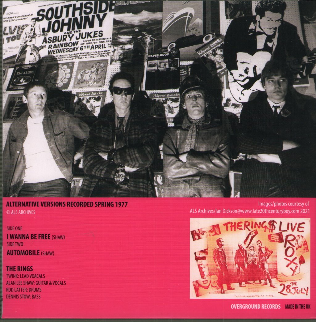 rings (punk) - I Wanna Be Free - 7 Inch