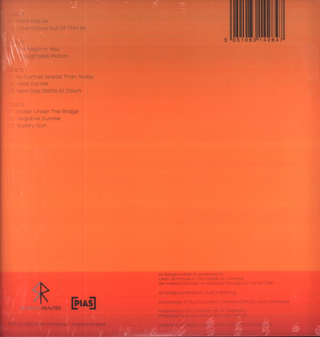 Ulrich Schnauss - No Further Ahead Than Tomorrow - Double Lp
