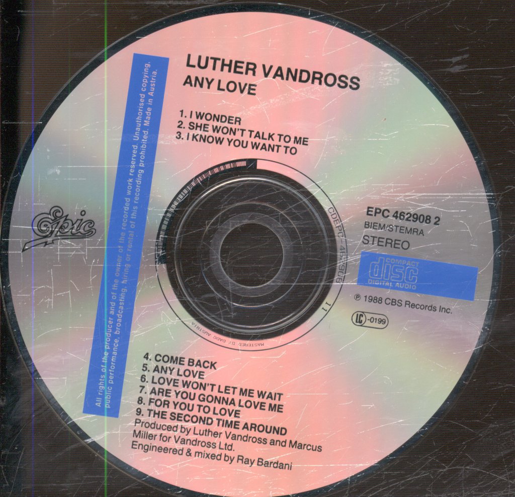 Luther Vandross - Any Love - Cd