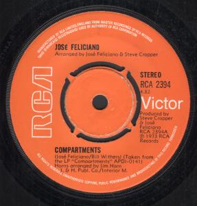 Jose Feliciano - Compartments - 7 Inch