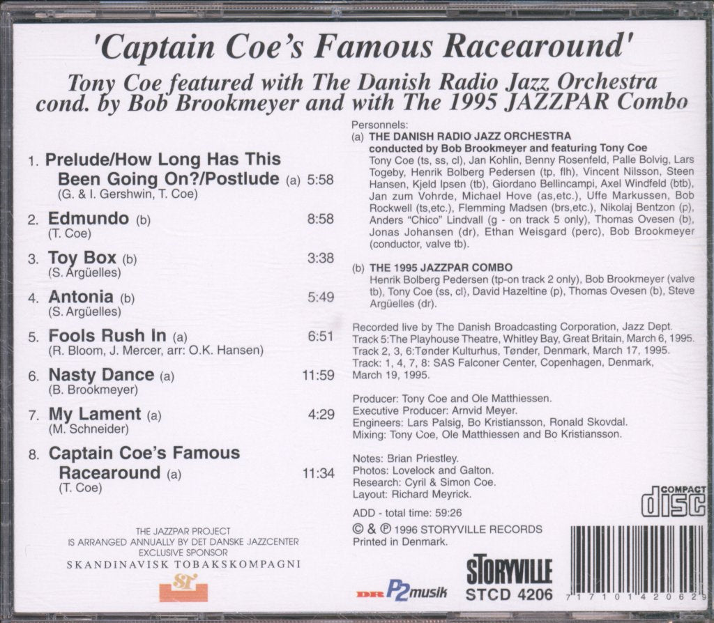 Tony Coe - Captain Coe's Famous Racearound - Cd