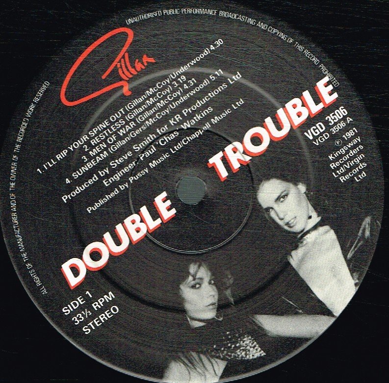 Gillan - Double Trouble - Double Lp