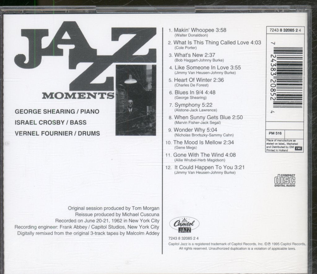 George Shearing Trio - Jazz Moments - Cd