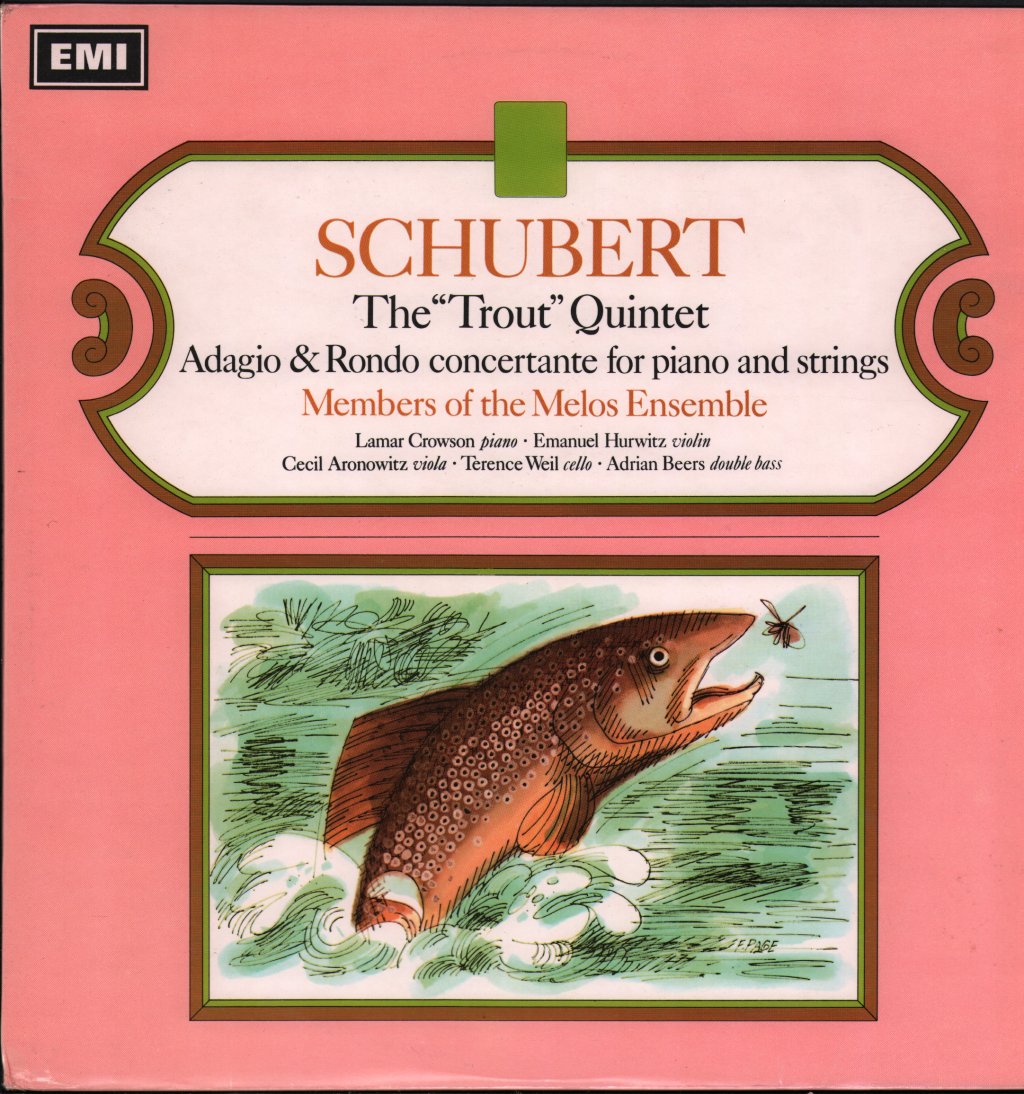 Members Of The Melos Ensemble - Schubert Trout Quintet - Lp