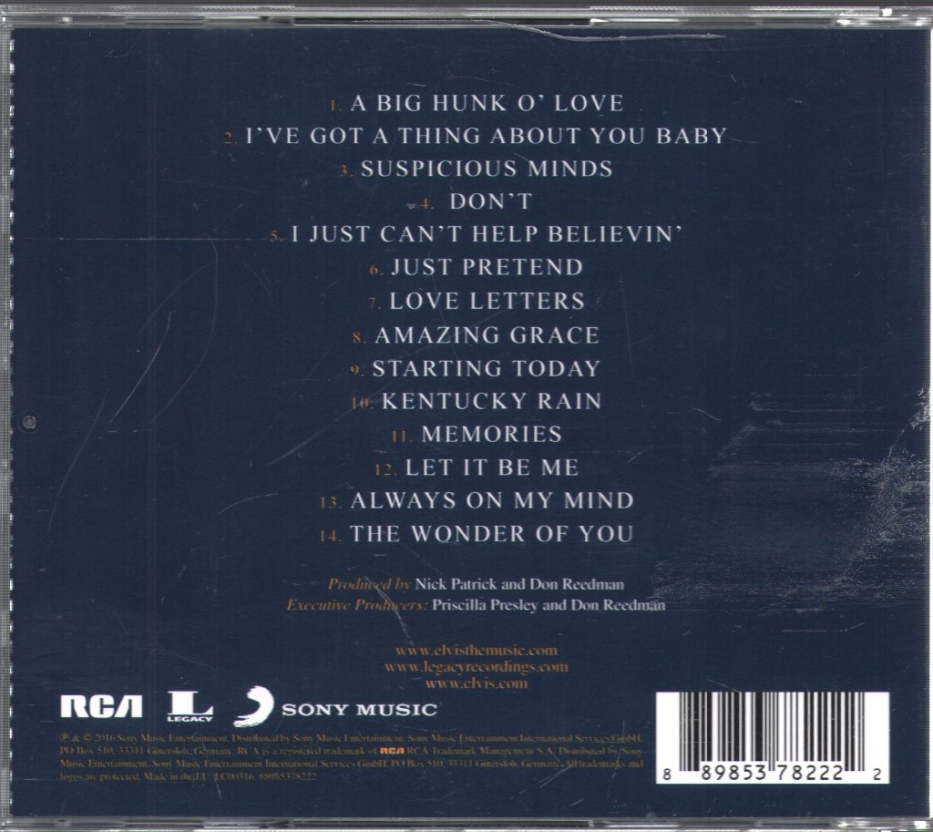 Elvis Presley - Wonder Of You - Cd