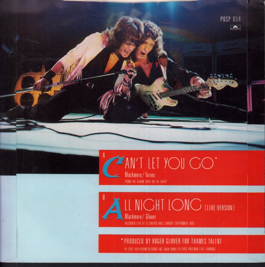 Rainbow (Rock/Metal Group) - Can't Let You Go - 7 Inch