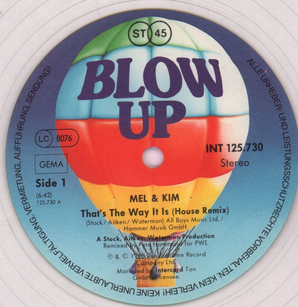 Mel And Kim - That's The Way It Is - 12 Inch