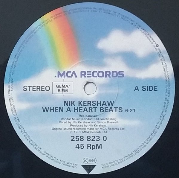Nik Kershaw - When A Heart Beats - 12 Inch