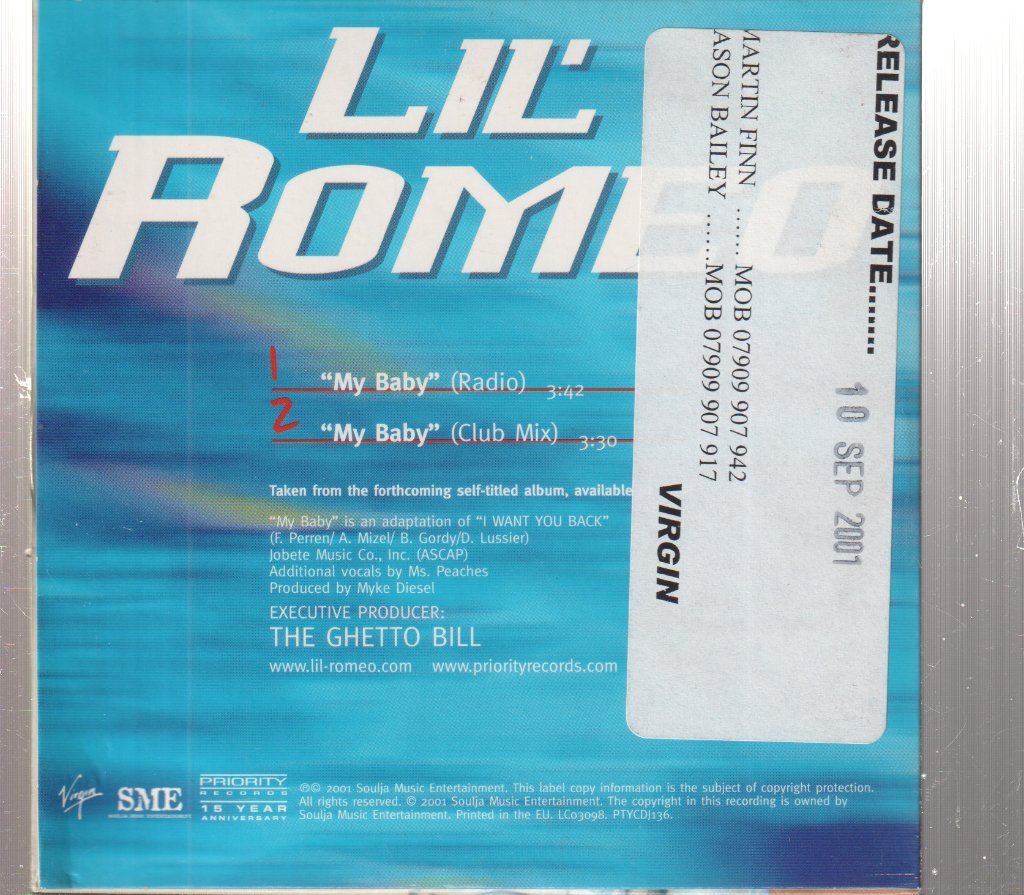 Lil Romeo - My Baby - Cd