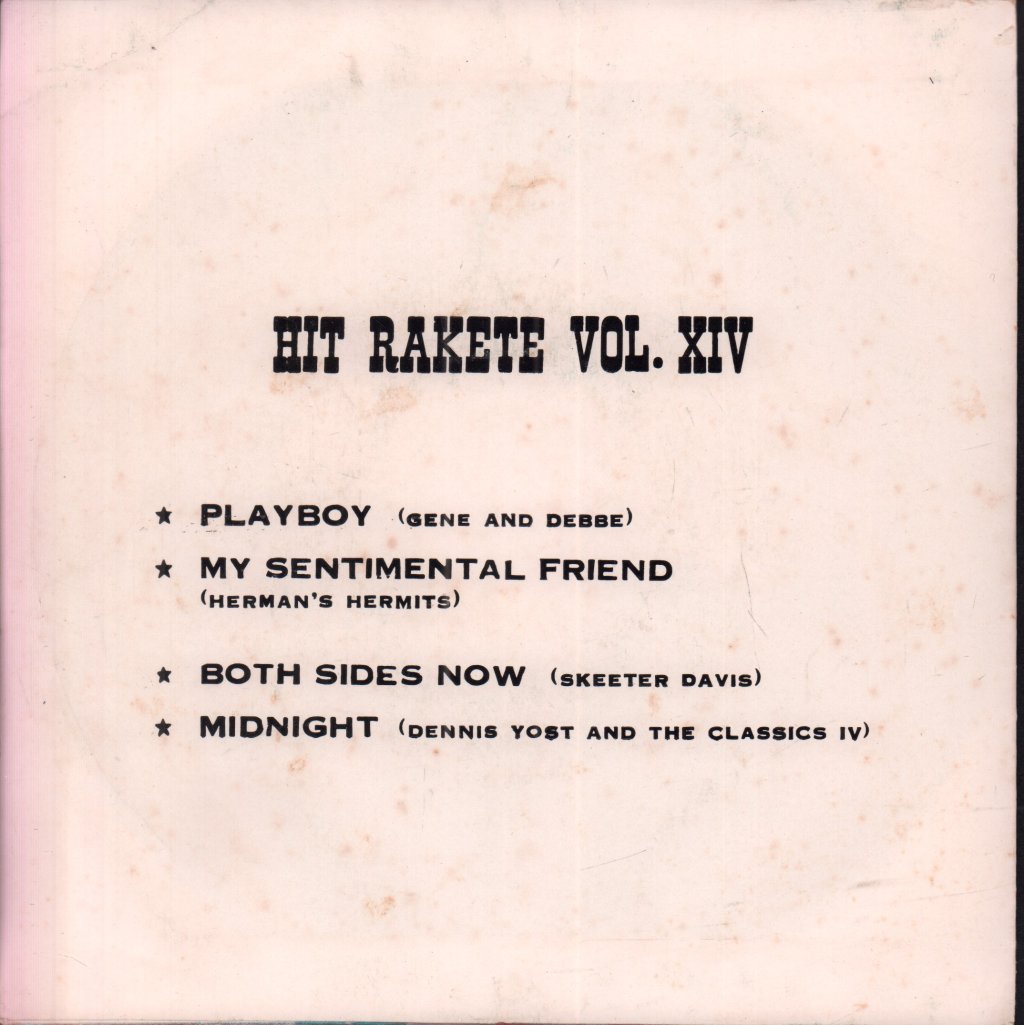 gene and debbe / herman's hermits / skeeter davis / dennis yost and the classics iv - Hit Rakete Vol. XIV - 7 Inch