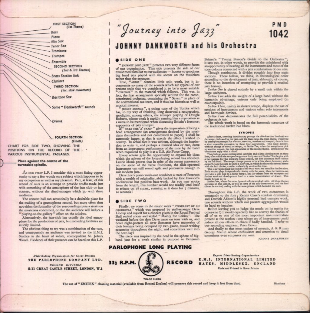 Johnny Dankworth - Journey Into Jazz - 10 Inch