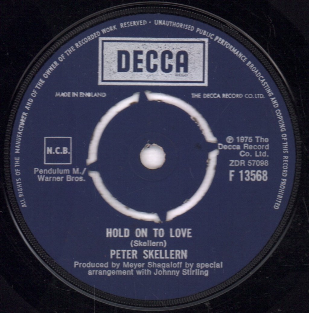 Peter Skellern - Hold On To Love - 7 Inch