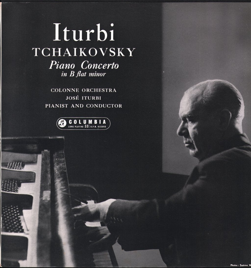 Jose Iturbi / Colonne Orchestra - Tchaikovsky - Piano Concerto in B flat minor - Lp