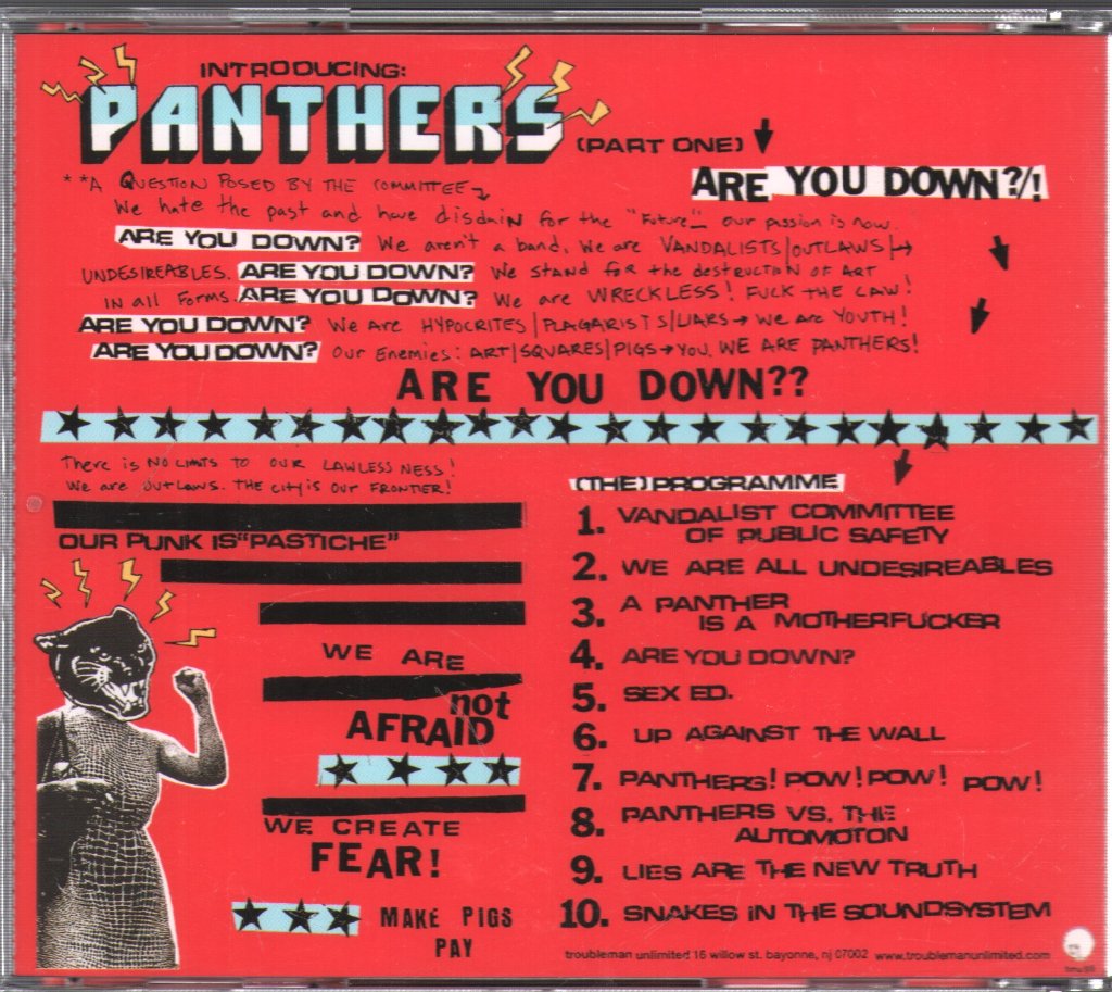 Panthers - Are You Down? - Cd