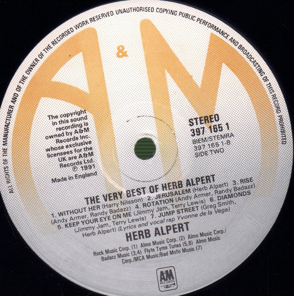 Herb Alpert - Very Best Of - Lp