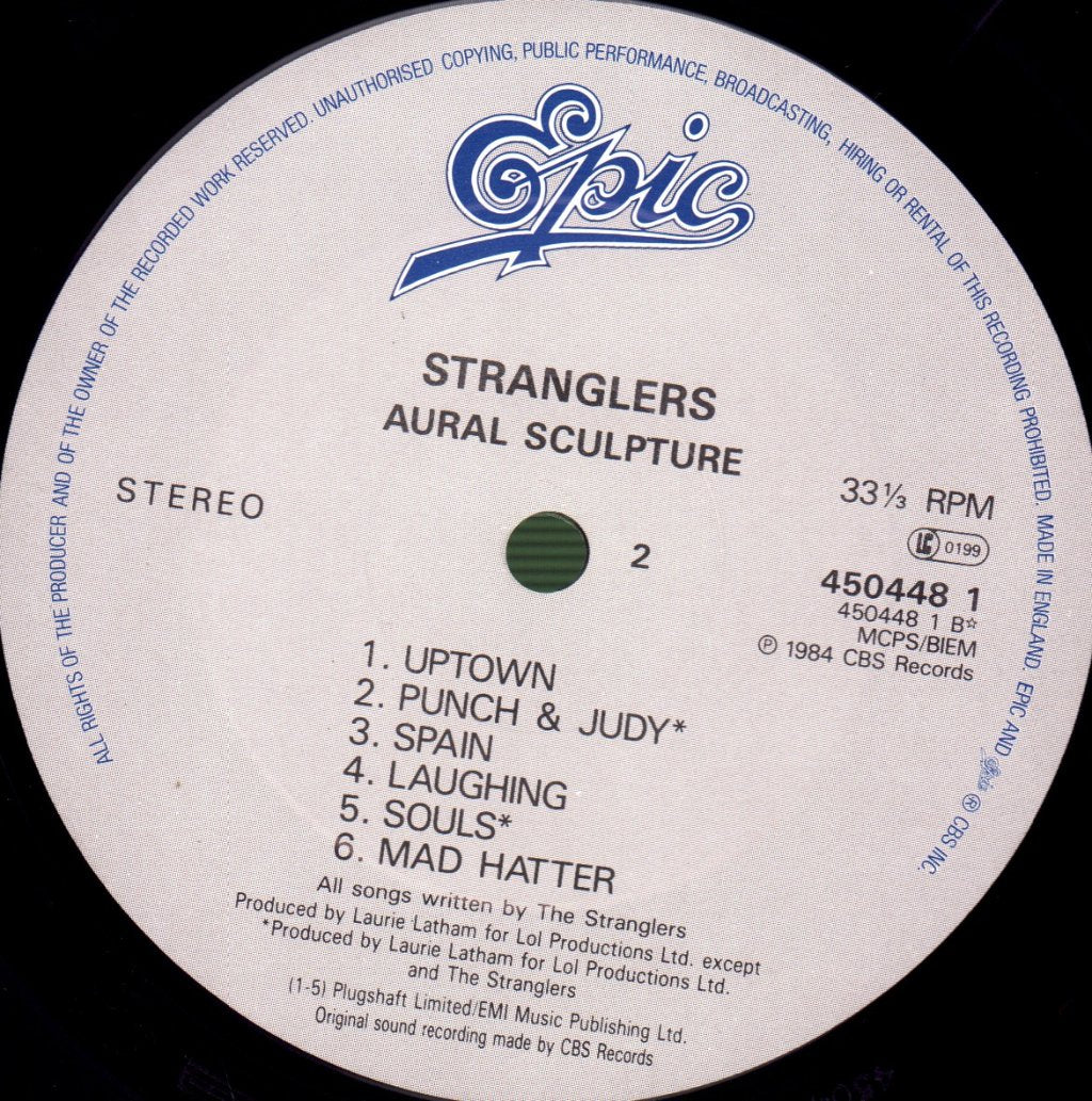 Stranglers - Aural Sculpture - Lp