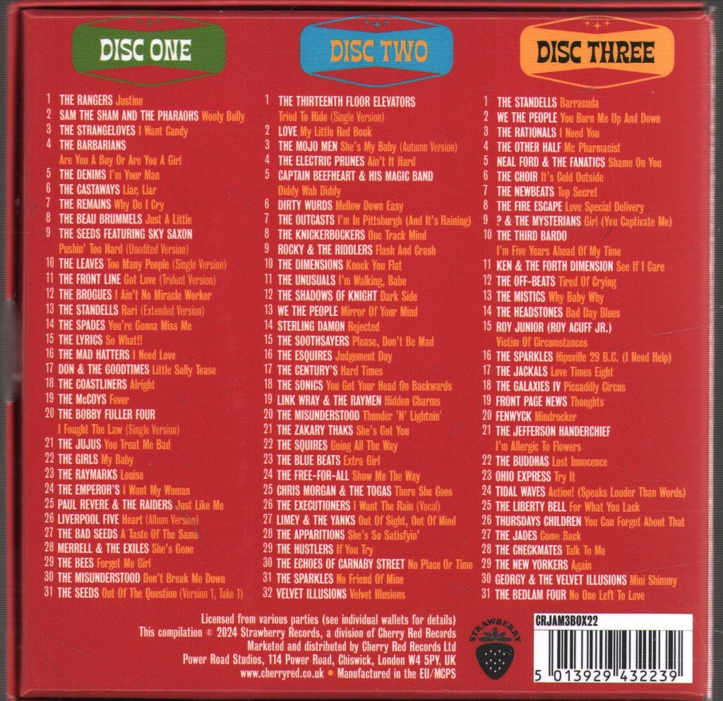 Various Artists - Pushin' Too Hard (American Garage Punk 1964-67) - Triple Cd