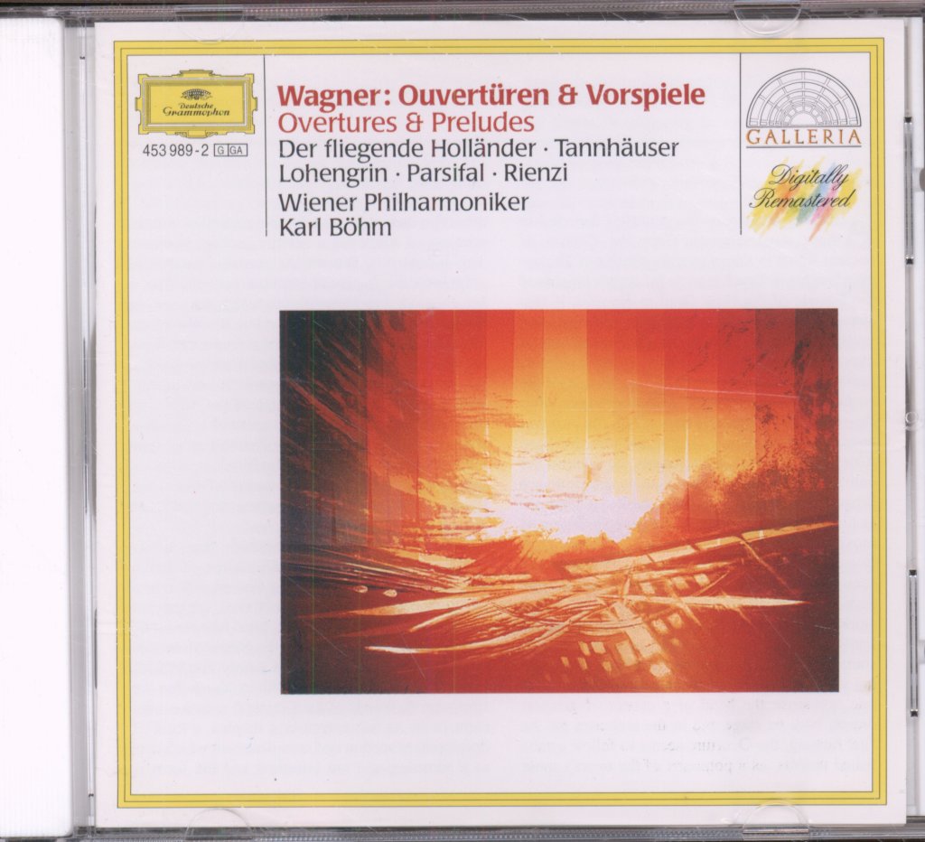Wiener Philharmoniker, Karl Böhm - Wagner - Ouvertüren & Vorspiele (Der Fliegende Holländer · Tannhäuser ·  Lohengrin · Parsifal · Rienzi) - Cd