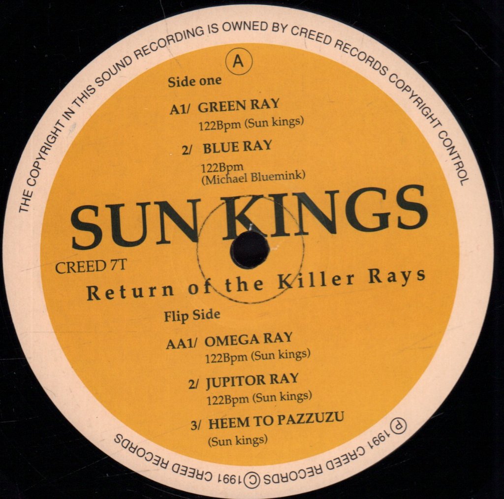 Sun Kings - Return Of The Killer Rays - 12 Inch