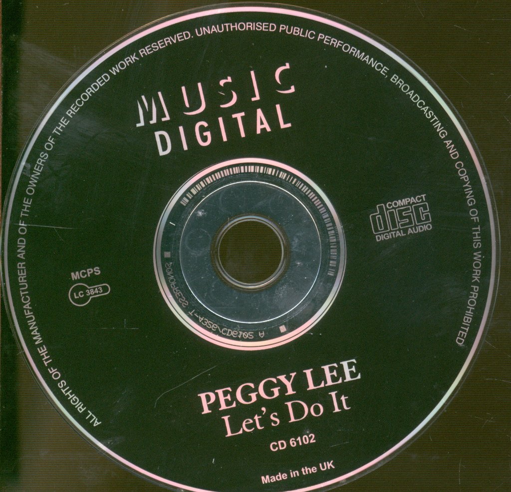 Peggy Lee - Let's Do It - 20 Great Songs - Cd