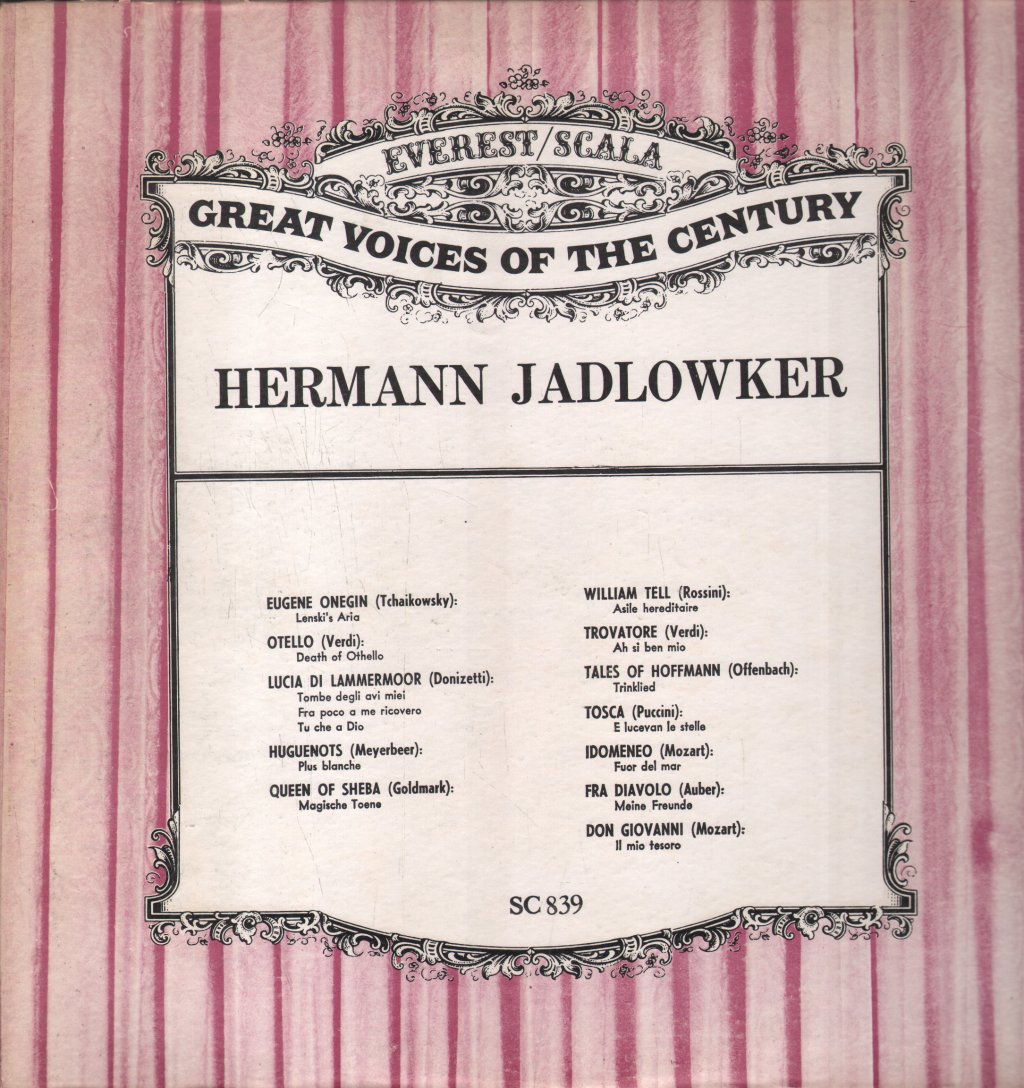 Hermann Jadlowker - Hermann Jadlowker - Lp