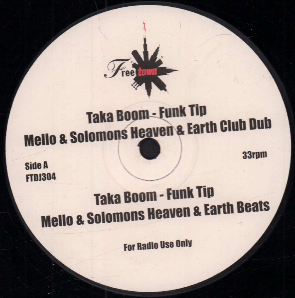 Taka Boom / Phillip Damien / Blankk Transit - Funk Tip / Sacrifice / Peace Touch - 12 Inch