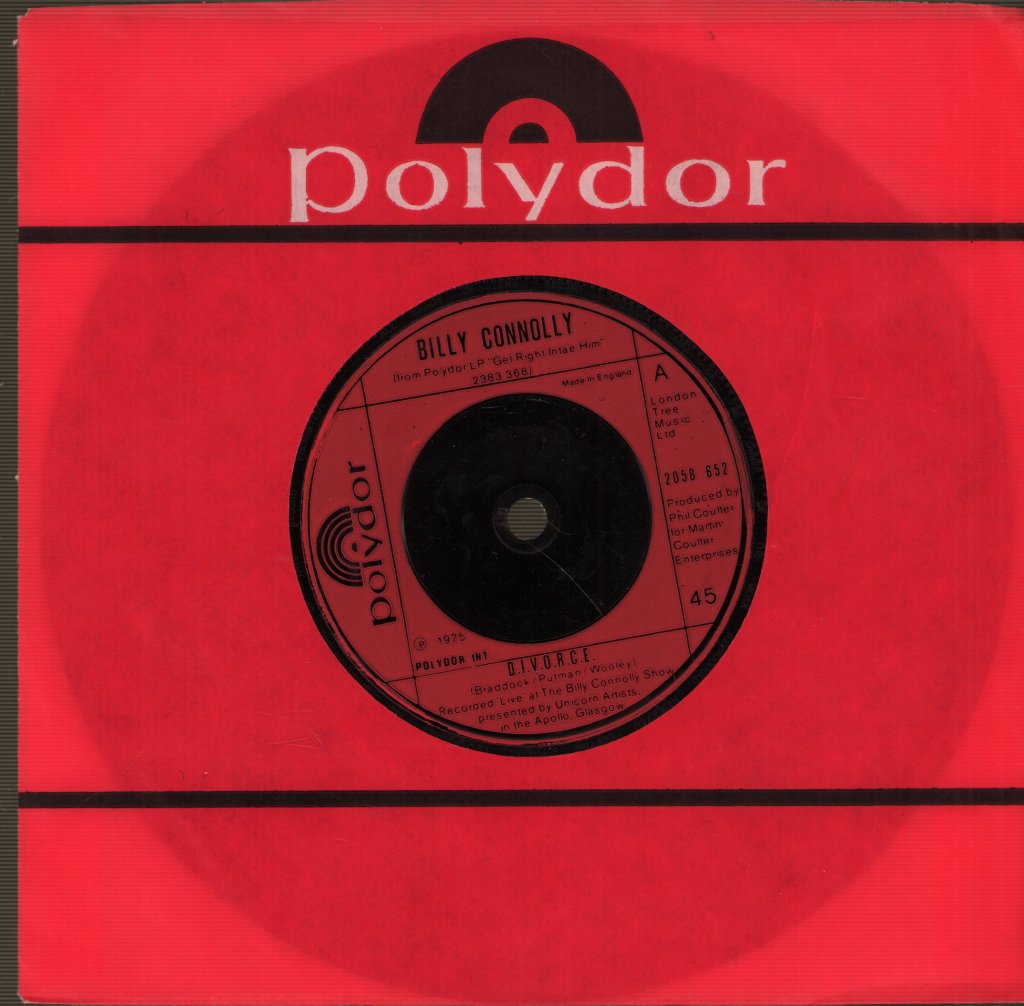 Billy Connolly - D.i.v.o.r.c.e. - 7 Inch