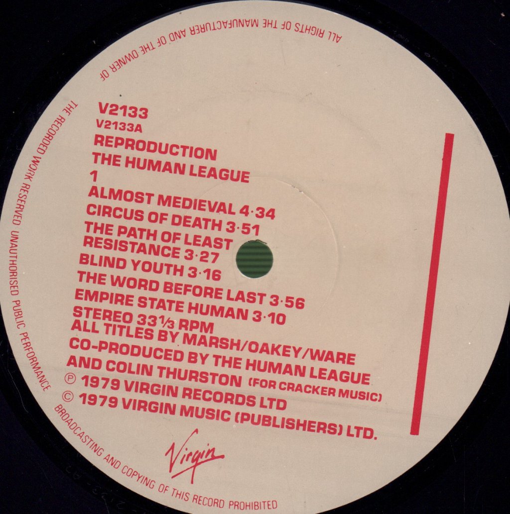 Human League - Reproduction - Lp