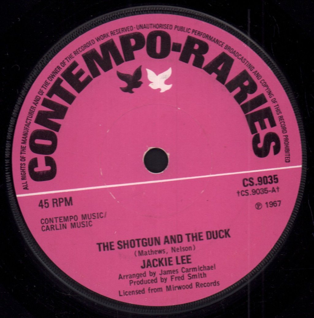 Jackie Lee - Shotgun And The Duck - 7 Inch