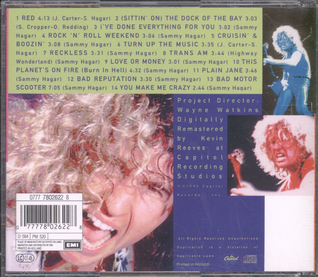 Sammy Hagar - Best Of Sammy Hagar - Cd