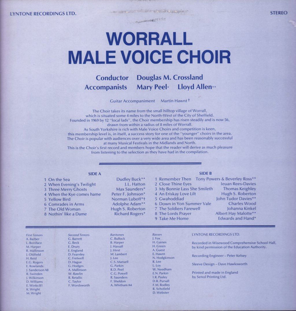 Worrall Male Voice Choir - Worrall Male Voice Choir - Lp