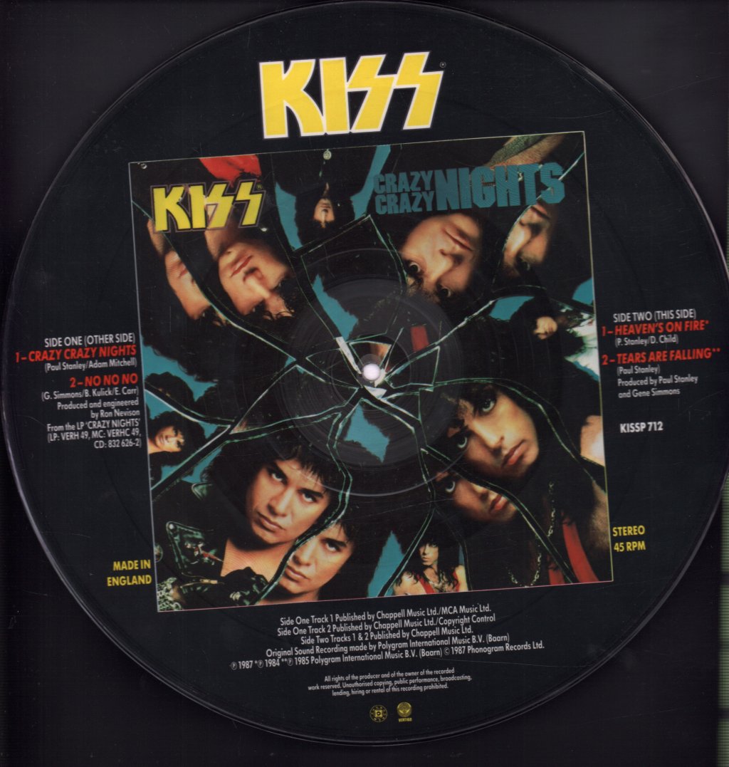 Kiss - Crazy Crazy Nights - 12 Inch