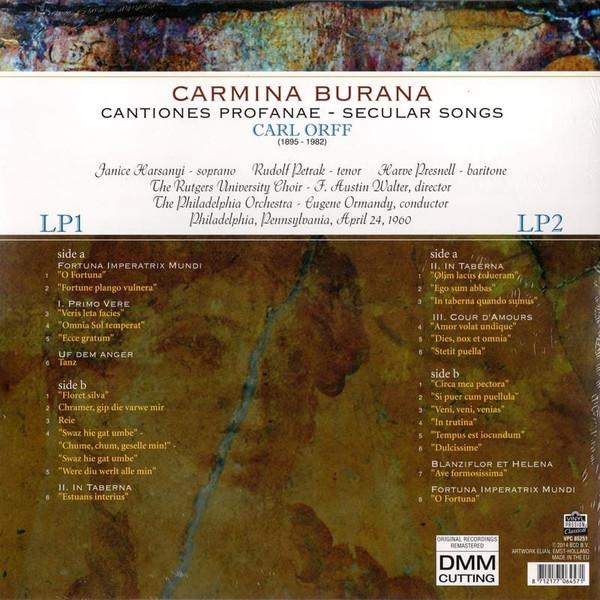 Carl Orff - Carmina Burana - Double Lp