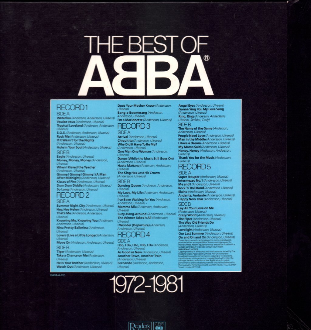 ABBA - Best Of ABBA - Lp Set