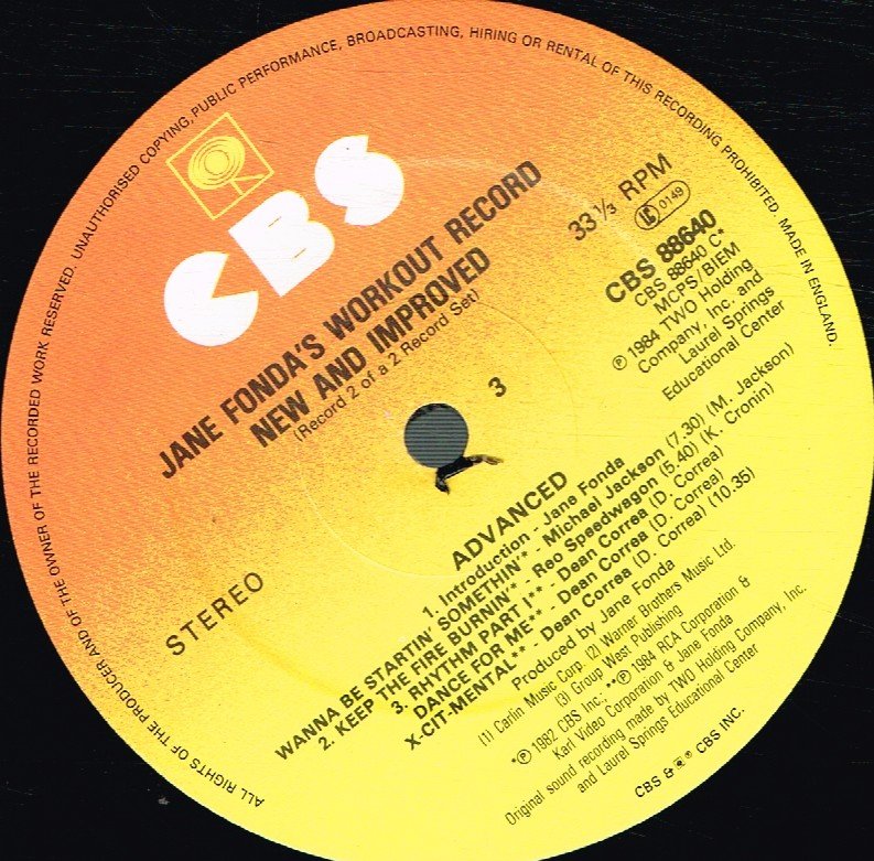 Jane Fonda - Jane Fonda's Workout Record - Double Lp
