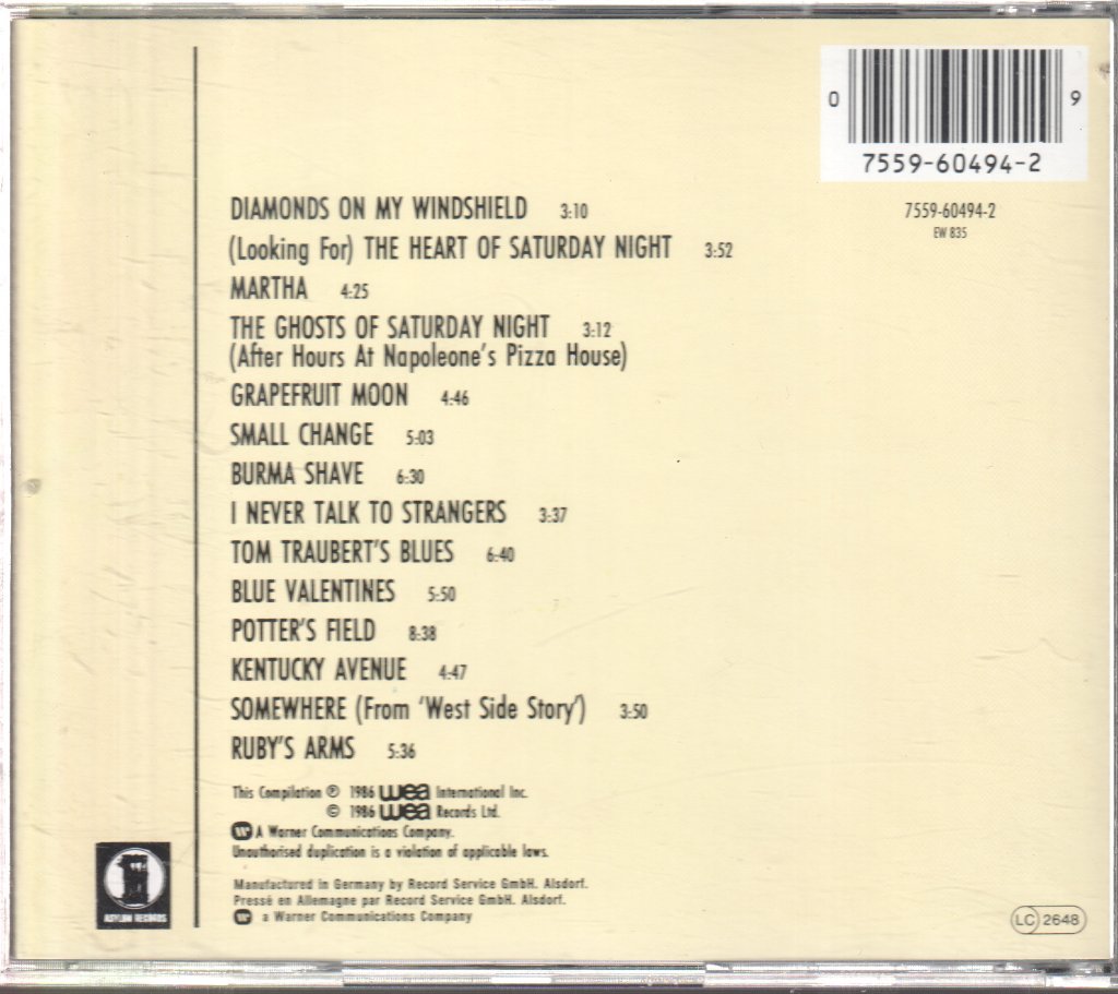Tom Waits - Asylum Years - Cd