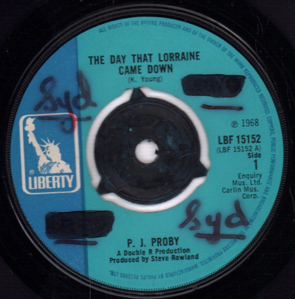 P.J. Proby - Day That Lorraine Came Down - 7 Inch