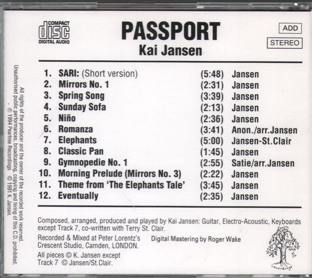 Kai Jansen - Passport - Cd