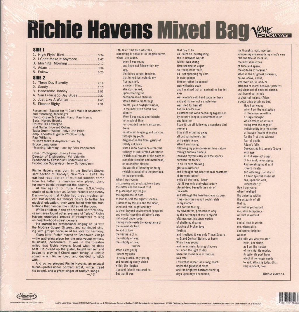 Richie Havens - Mixed Bag - Lp