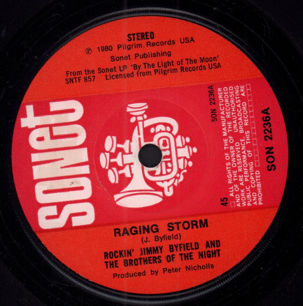 Rockin' Jimmy Byfield And The Brothers Of The Night - Raging Storm - 7 Inch