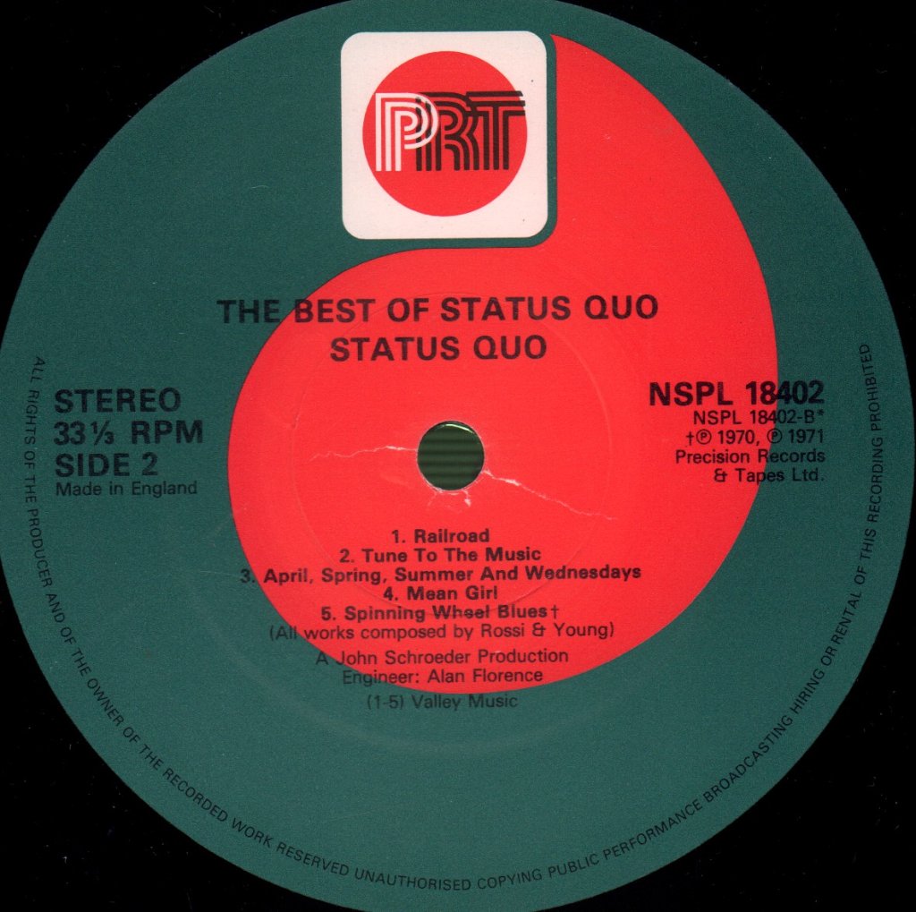 Status Quo - Best Of - Lp